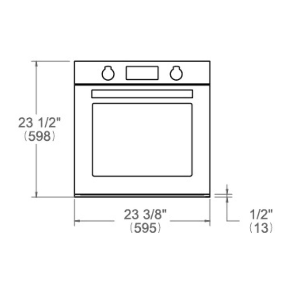 Bertazzoni PROF24FSEXV Dimensions