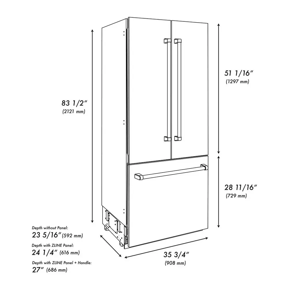 RBIVZBS36G-Dimensions