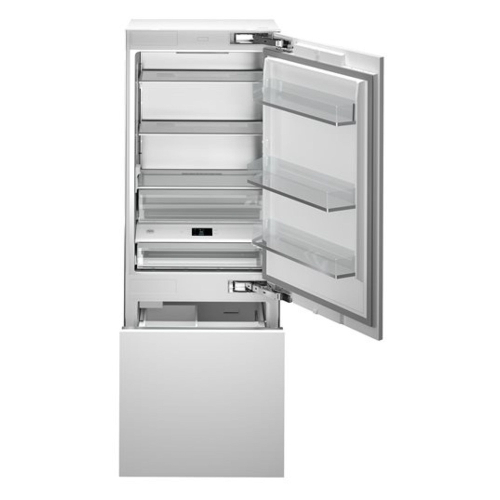 Bertazzoni-REF30BMBZPNV-30 inch Bottom Mount Built-in Refrigerator Panel Ready with ice maker & internal water dispenser