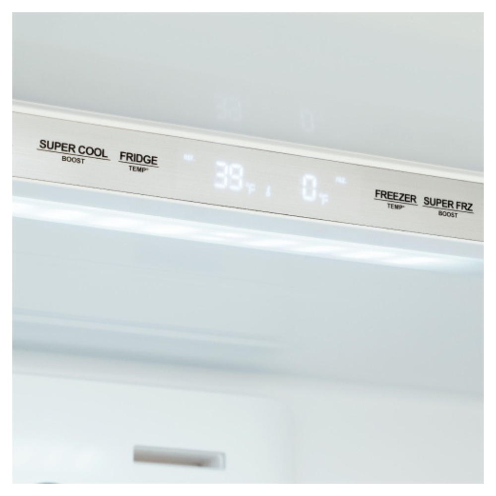 Bertazzoni-REF36FDFIXNV-control panel of a refrigerator
