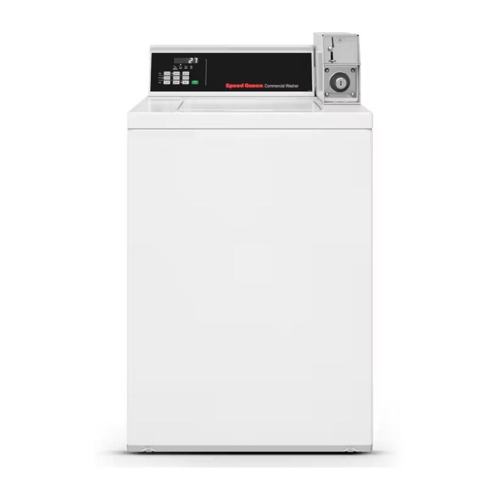 Speed Queen TV6000WN Light Commercial 26 inch Top Load Washer, Requires Single Coin Drop Kit, SWNNC2SP116TW01