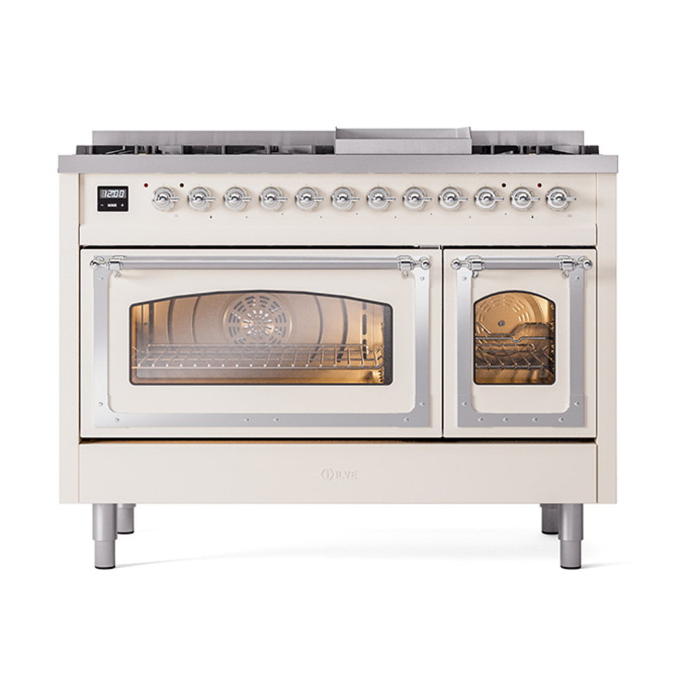 ILVE_UN48FNMPAWC_Nostalgie_II_48"_Dual_Fuel_Range_front_view