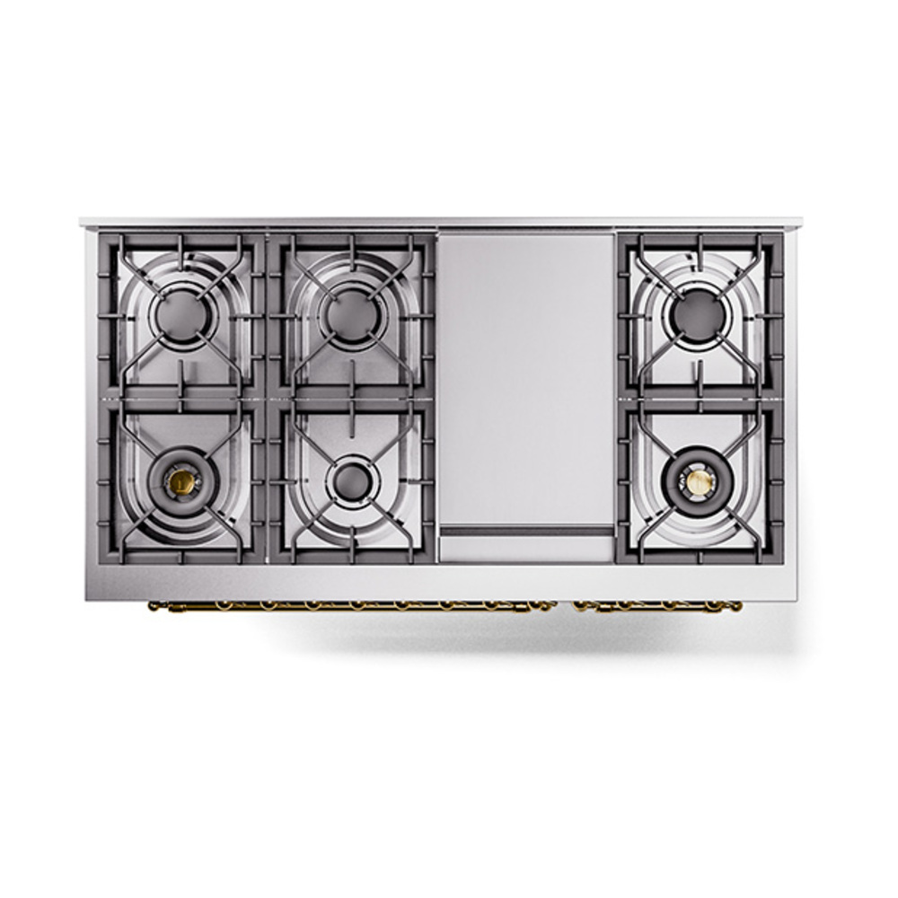 ILVE_UN48FNMPEGGLP_Nostalgie_II_48"_Dual_Fuel_Range_top_view
