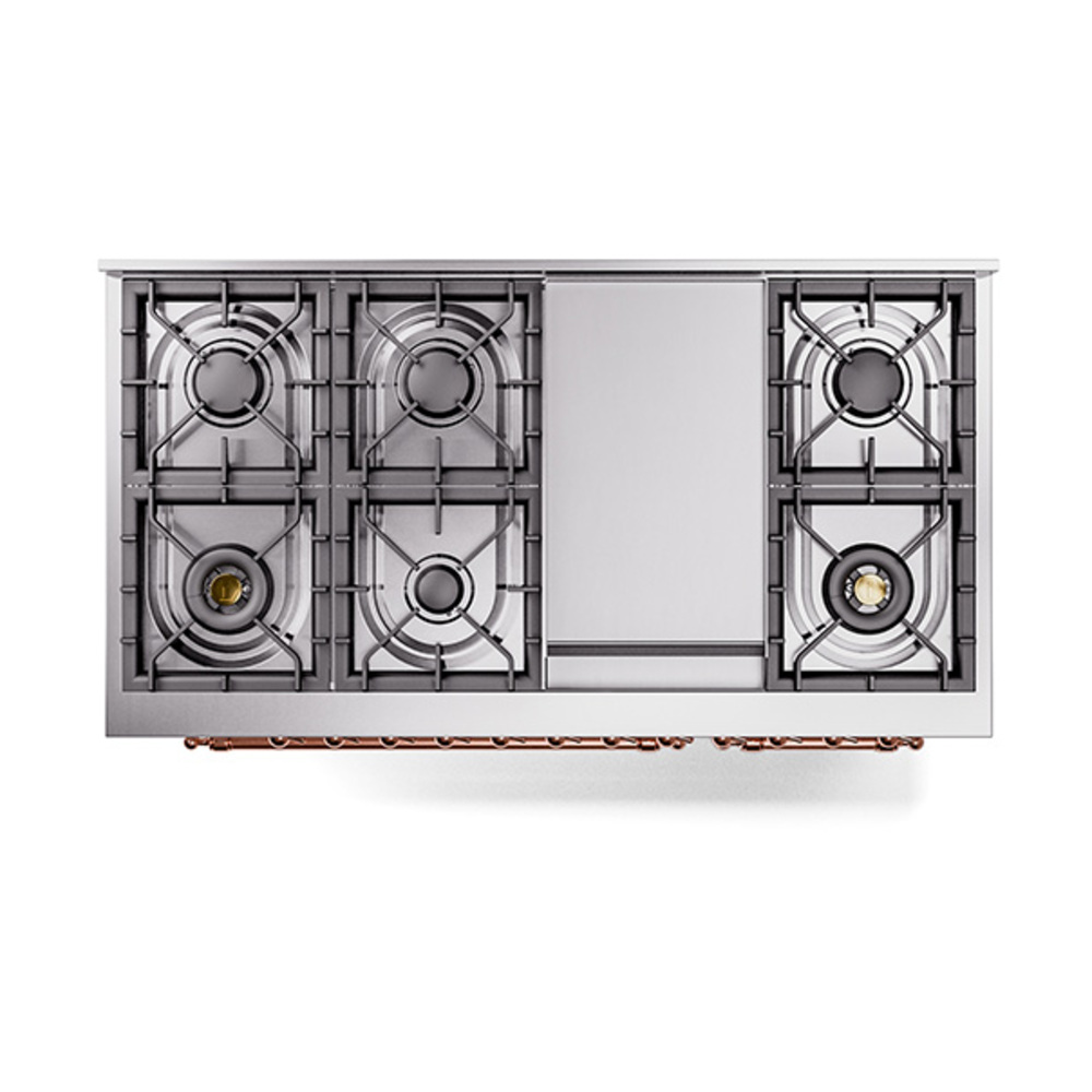 ILVE_UN48FNMPRAPLP_Nostalgie_II_48"_Dual_Fuel_Range_top_view
