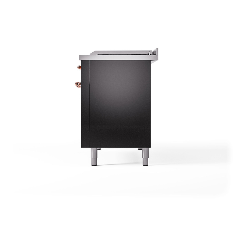 ILVE UN48F Nostalgie II Noblesse 48" Dual Fuel Range ILVE_UN48FSQNMPBKP_right_side
