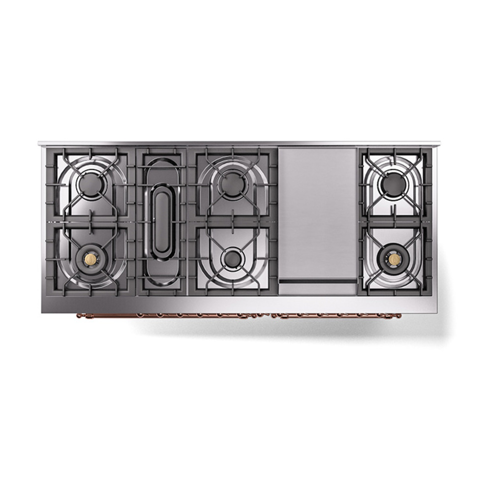 ILVE_UN60FQNMPRAP_Nostalgie_II_60"_Dual_Fuel_Range_top_view