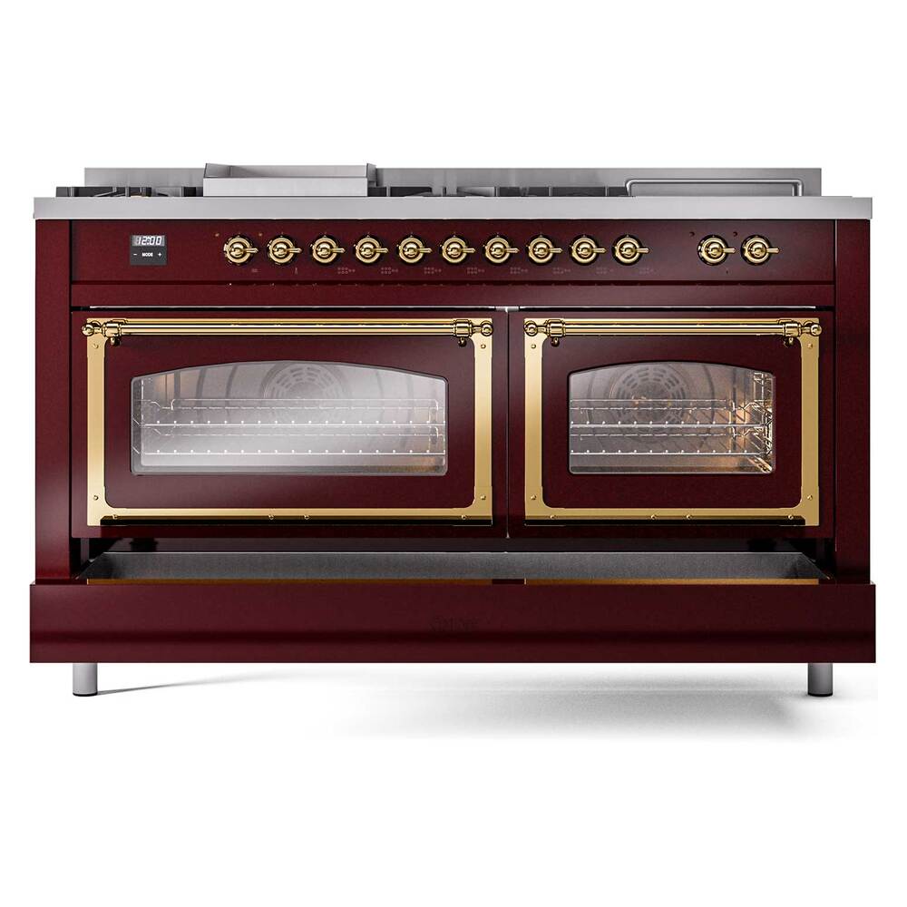 ILVE_UN60FSNMPBUG_Nostalgie_II_60"_Dual_Fuel_Range_drawer_opened