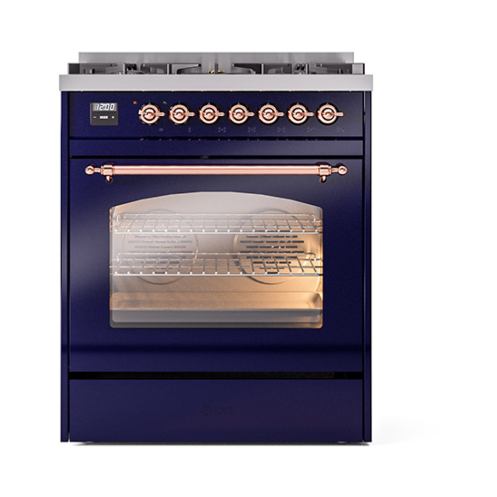 ILVE_UP30NMPMBP_Nostalgie_II_30"_Dual_Fuel_Range_front_view