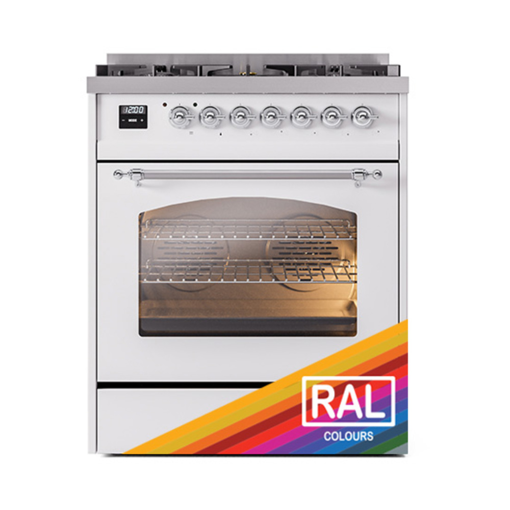 ILVE_UP30NMPRACLP_Nostalgie_II_30"_Dual_Fuel_Range_front_view