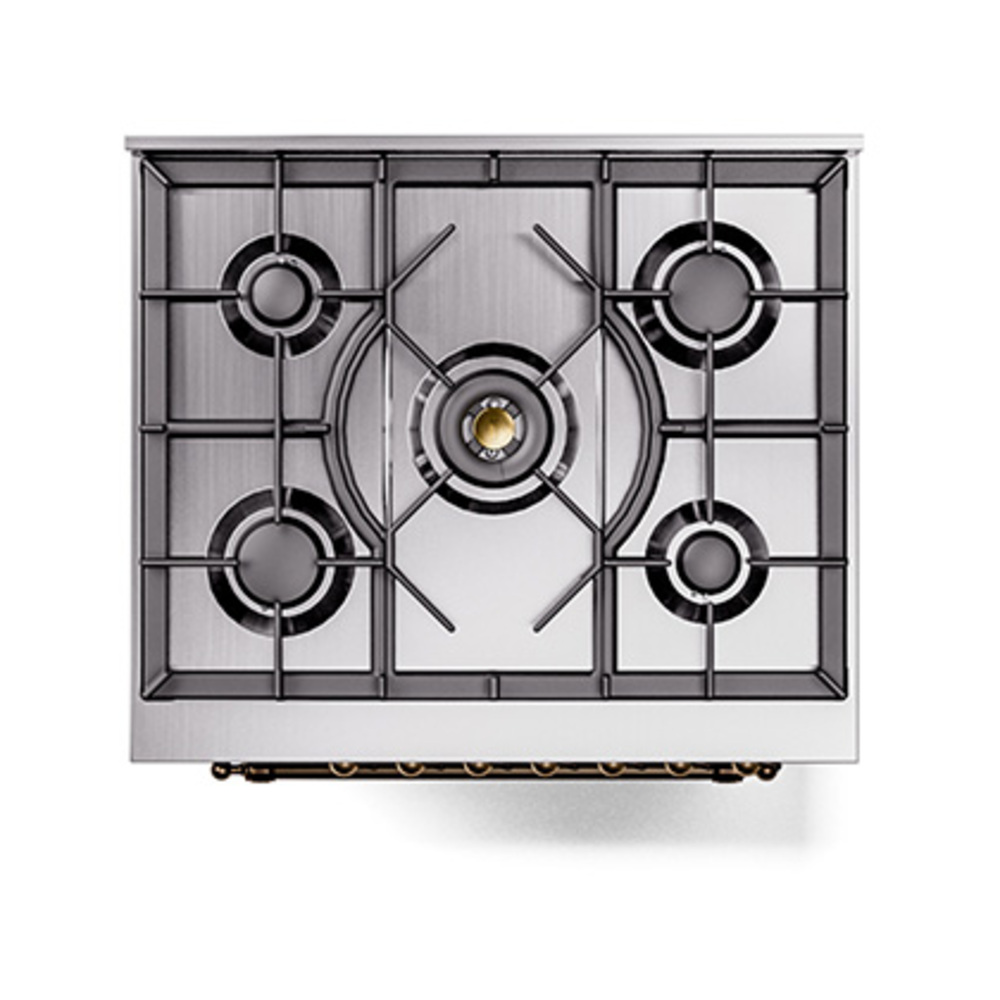 ILVE_UP30QNMPBUB_Nostalgie_II_30"_Dual_Fuel_Range_top_view