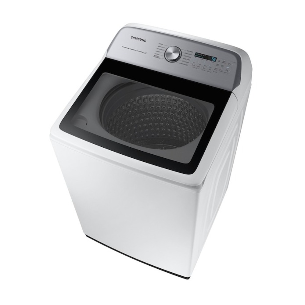 Samsung-WA52DG5500AW-right tilted top view with lid close