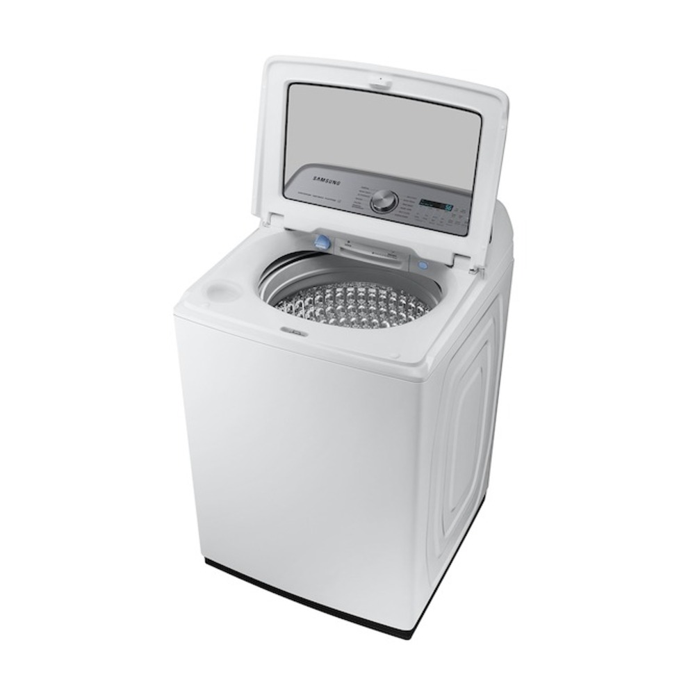 Samsung-WA54CG7105AW-right tilted view with lid open