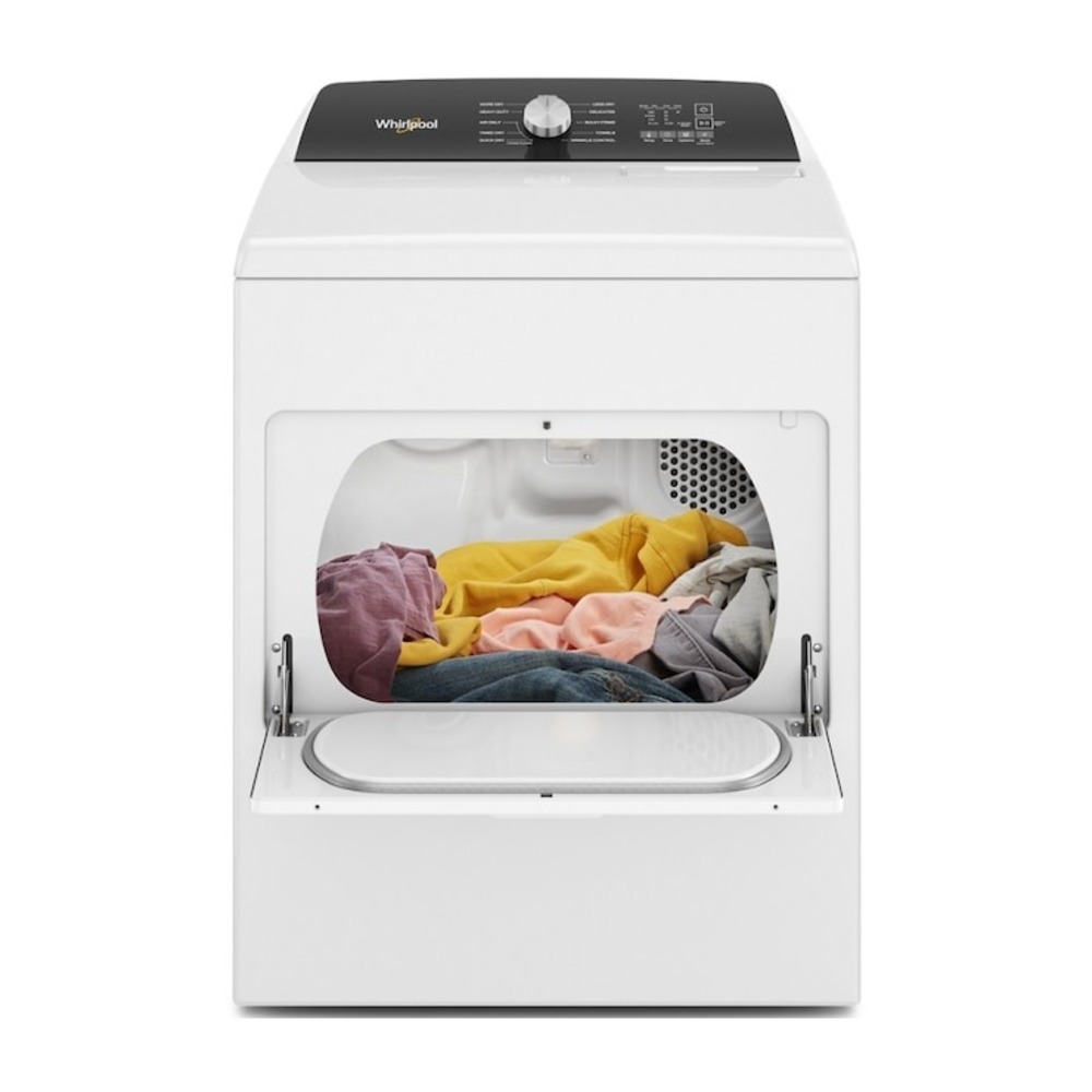 Whirlpool WED5010LW 29 inch Electric Dryer with 7 cu. ft. Capacity, Moisture Sensing, Wrinkle Shield Option, Air Only Cycle, in White