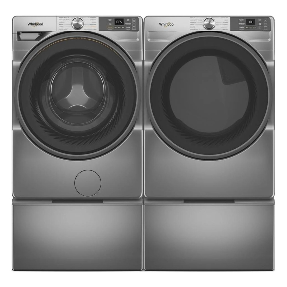 Whirlpool WED5720R 27 inch Electric Dryer with 7.4 cu. ft. Capacity, Wrinkle Shield Option, Voice Control, Air Flow Detection, Quad Baffles