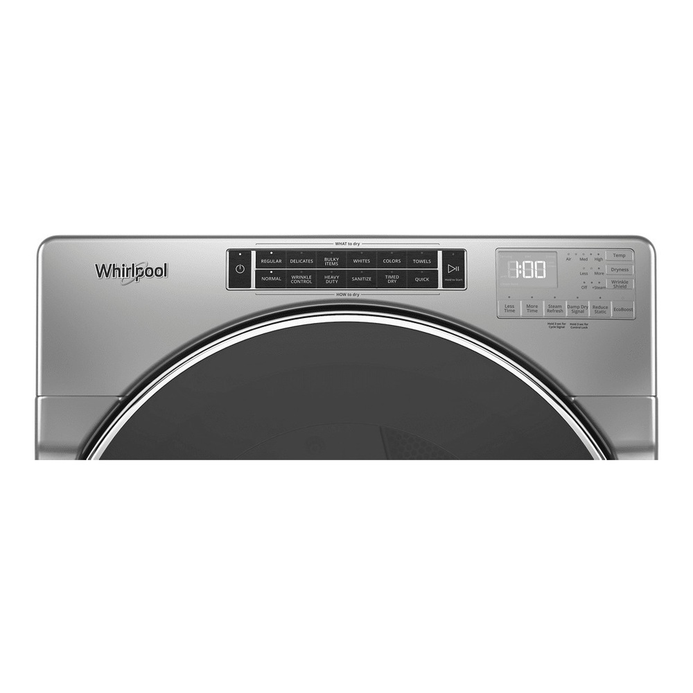 Whirlpool WED8620H 27 inch Front Load Electric Dryer with 7.4 cu. ft. Capacity, Intuitive Controls, Steam Refresh Cycle, EcoBoost Option