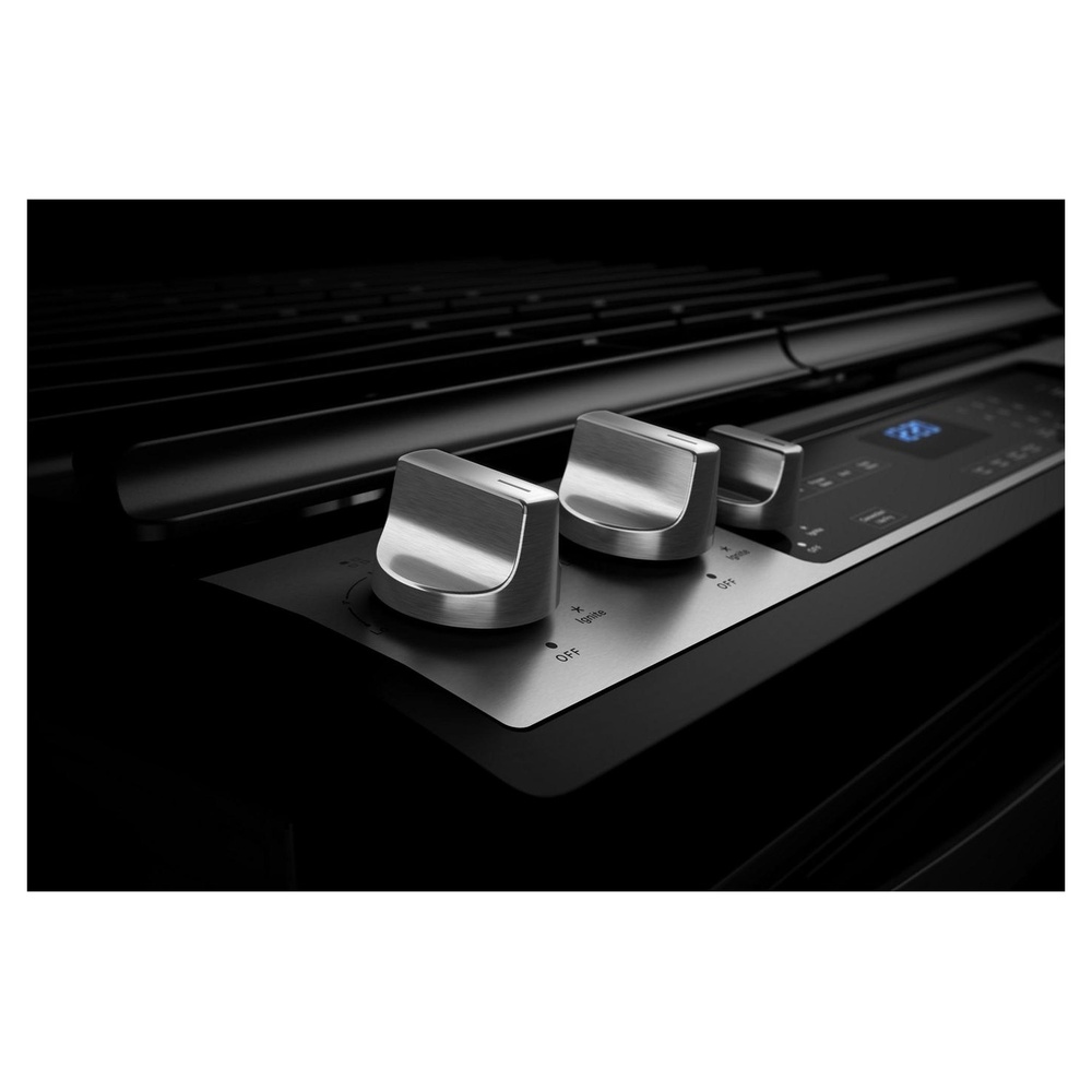 Whirlpool WEG745H0LZ 30" Slide-in Gas Range with 5 Sealed Burners, 5.8 cu. ft. Center Oval Burner, 7-in-1 Oven, AquaLift® Self-Cleaning Technology, Broil Setting-Fingerprint Resistant Stainless Steel