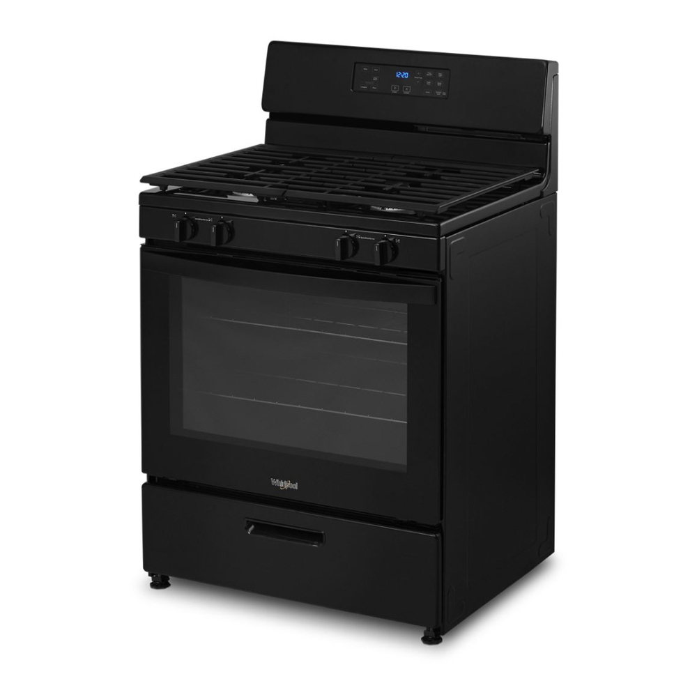 Whirlpool WFG320M0M 30" Freestanding Gas Range with 5.1 cu. ft. Capacity, Edge-to-Edge Cast-Iron Grates, Two SpeedHeat™ Burners, Sabbath Mode