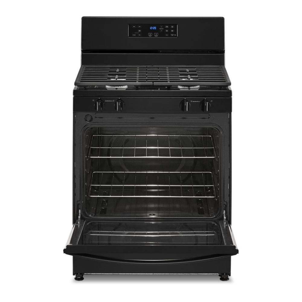 Whirlpool WFG320M0M 30" Freestanding Gas Range with 5.1 cu. ft. Capacity, Edge-to-Edge Cast-Iron Grates, Two SpeedHeat™ Burners, Sabbath Mode