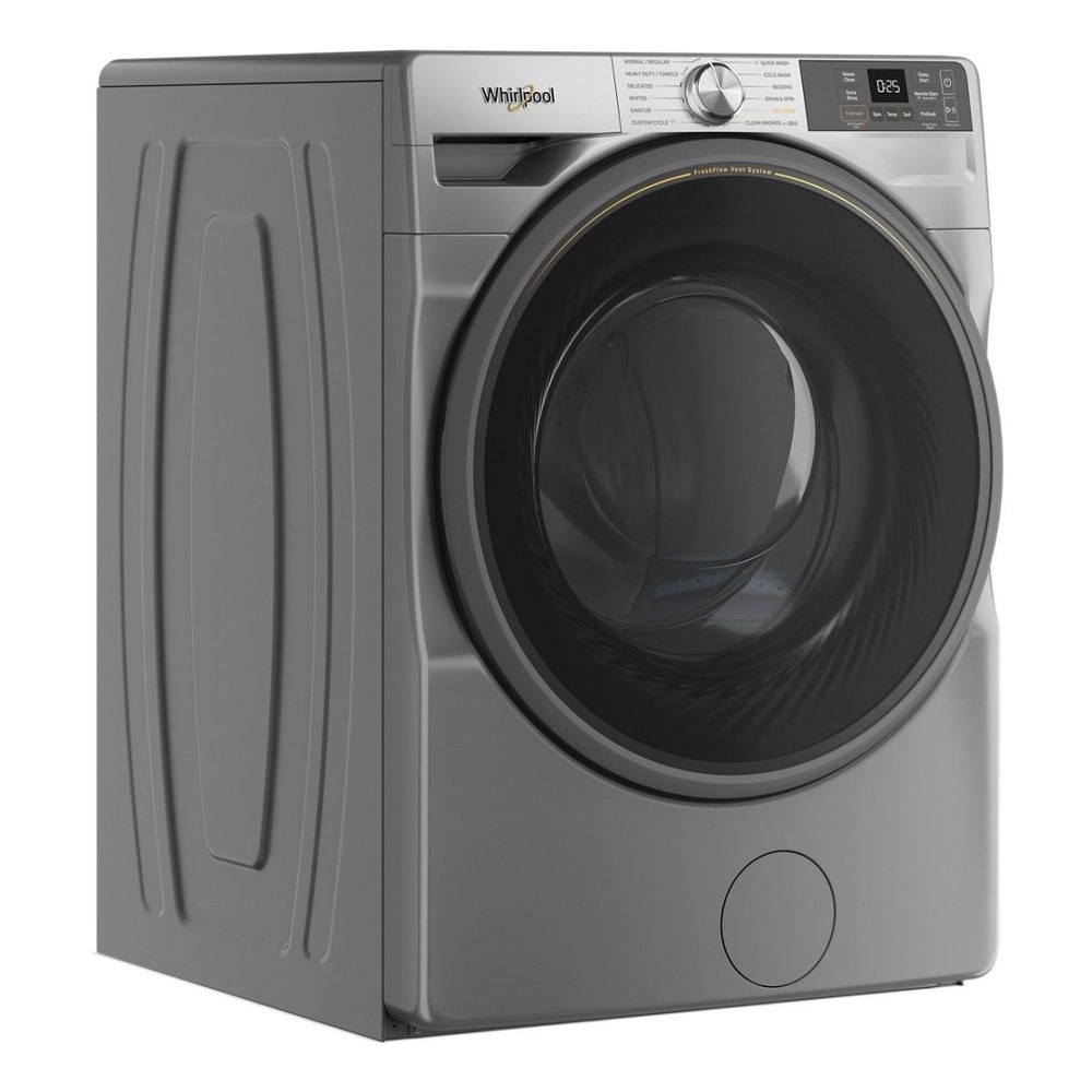 Whirlpool WFW5720R 27 inch Front Load Washer with 4.5 cu. ft. Capacity, Stackable, AI Intelligent Wash, Voice Control, Antimicrobial Protection