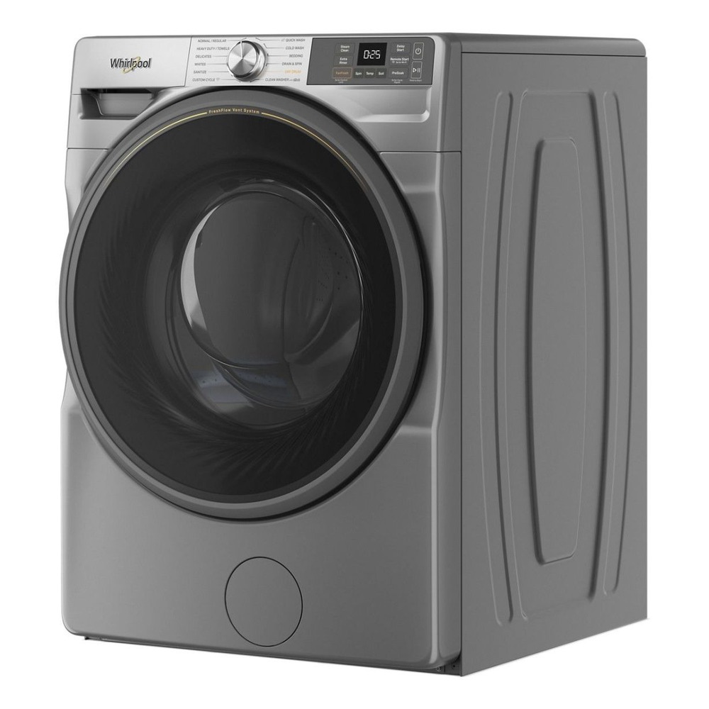 Whirlpool WFW5720R 27 inch Front Load Washer with 4.5 cu. ft. Capacity, Stackable, AI Intelligent Wash, Voice Control, Antimicrobial Protection