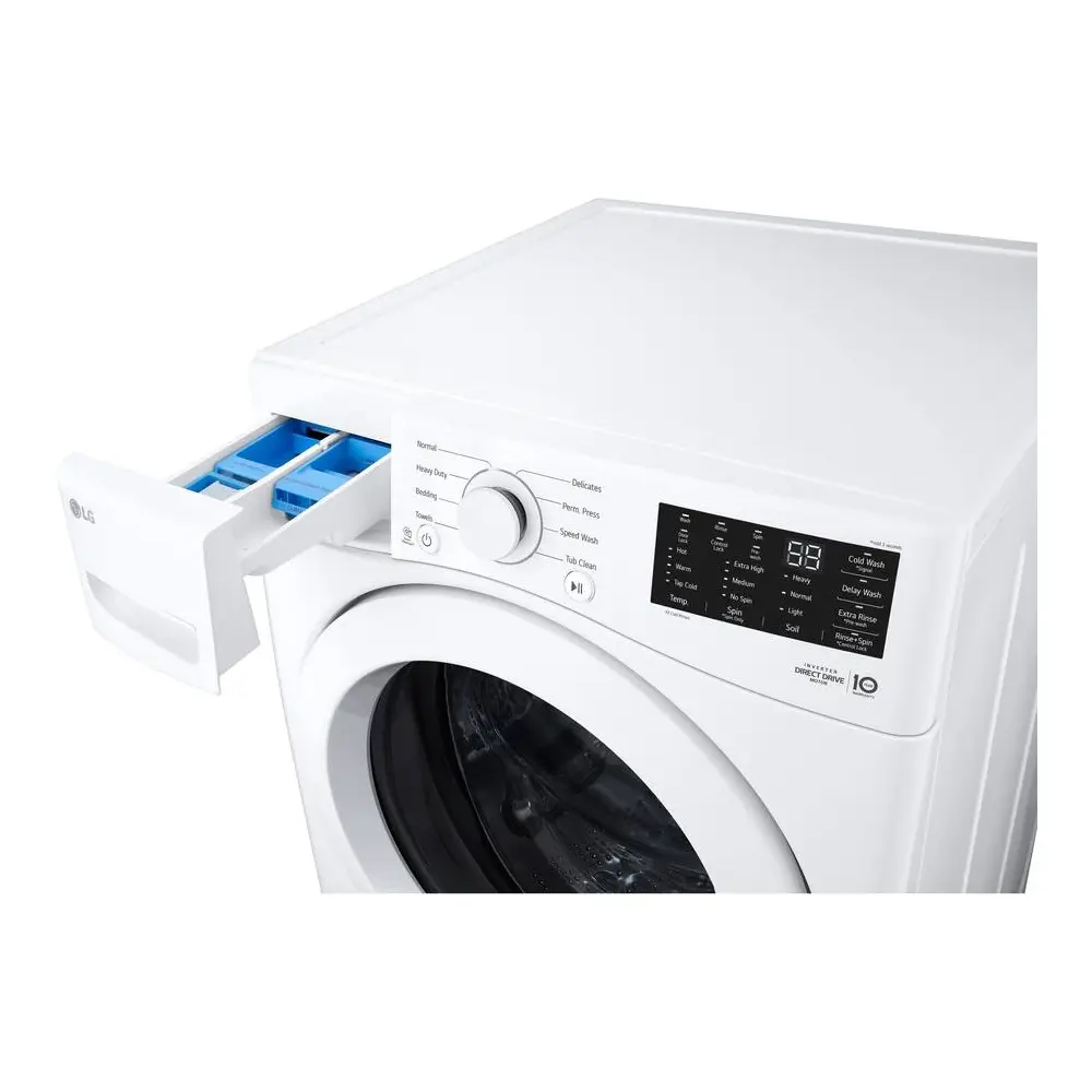LG WM3470C 27 inch Front Load Washer with 5.0 cu. ft. Capacity, ColdWash Technology, 6Motion Technology, Inverter Direct Drive Motor