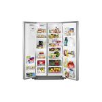 Whirlpool WRS588FIH 36" Side-by-Side Refrigerator with 28 cu. ft. Capacity, Adaptive Defrost, Humidity-Controlled Crispers, FreshFlow™ Air Filter