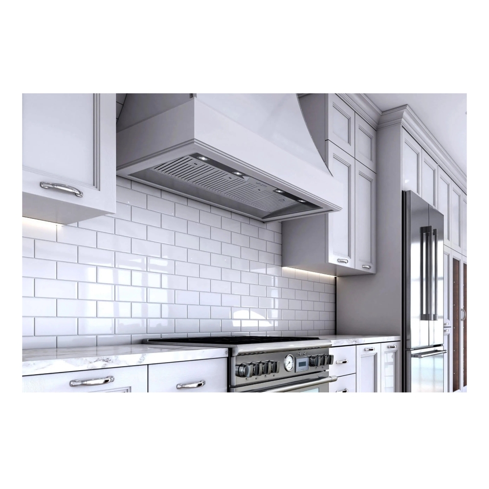 XO XOIL3622SC 36" Range Hood Insert with 600 CFM, Code Compliance Control, LED Lighting and Stainless Steel Baffle Filter, in Stainless Steel