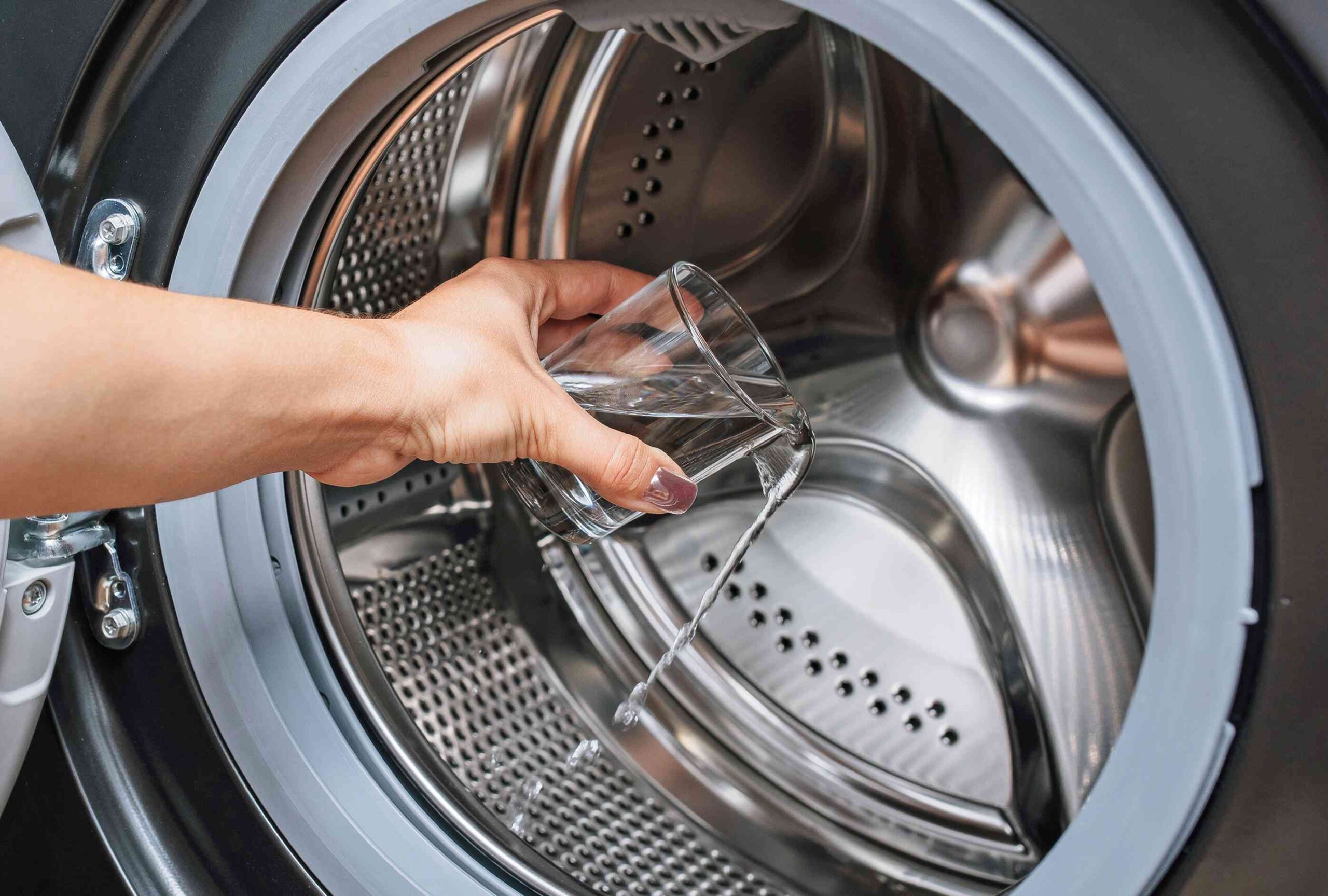 cleaning a washer