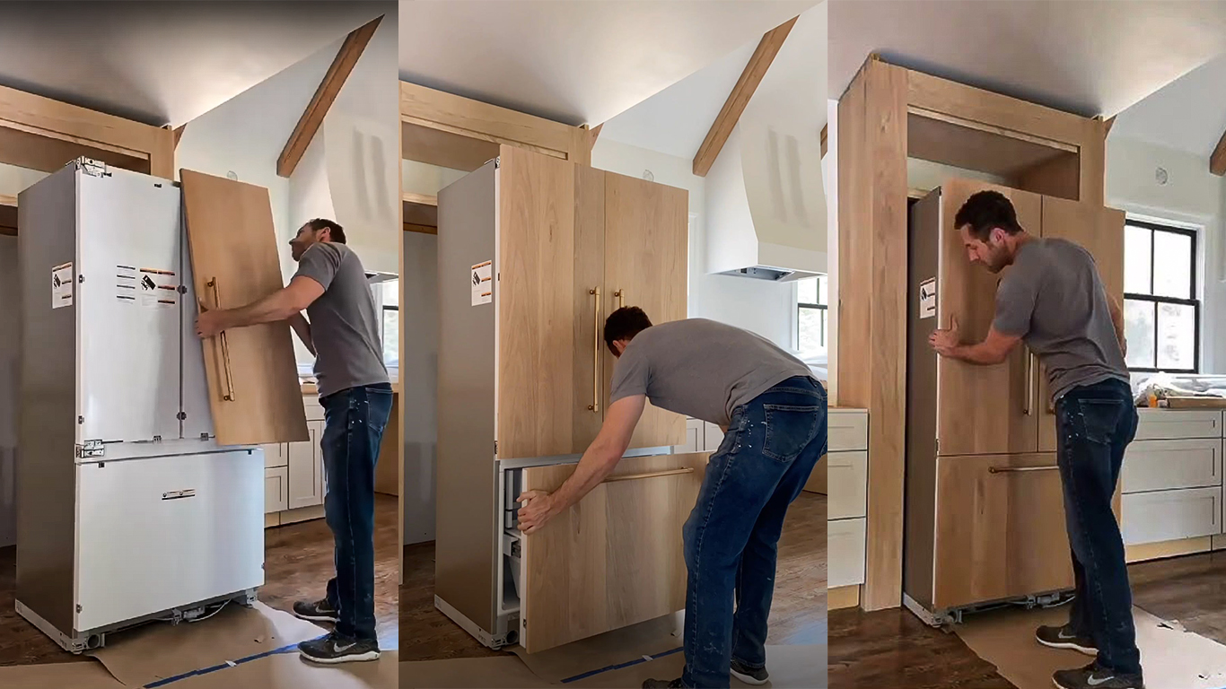 building custom panel refrigerator 1