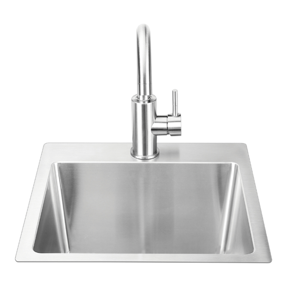 Bull 12516 15 inch Premium Dual Mount Sink, in Stainless Steel