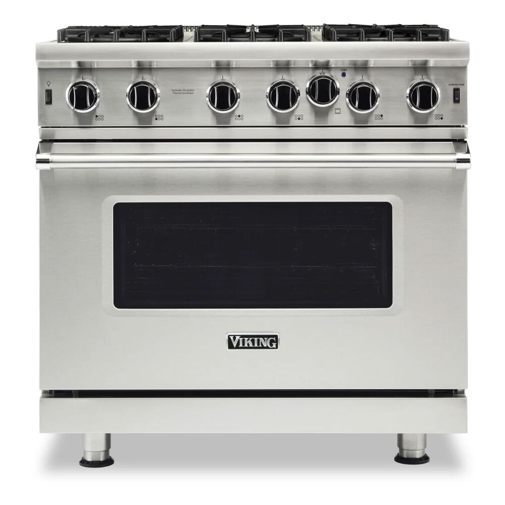 Viking VGIC53626B 5 Series 36" Open Burner Gas Range