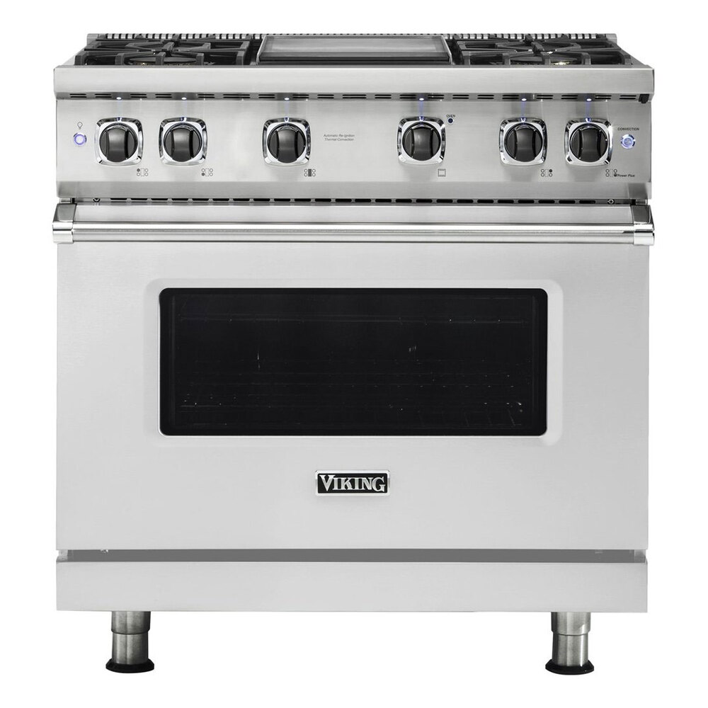 Viking VGR5364G 5 Series 36" Sealed Burner Gas Range with 4 Burners and Griddle
