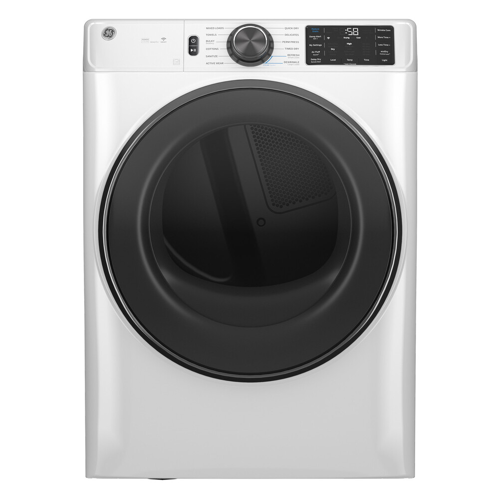 GE GFD65ES 28" Smart Front Load Electric Dryer with 7.8 cu. ft. Capacity, Steam, Energy Star
