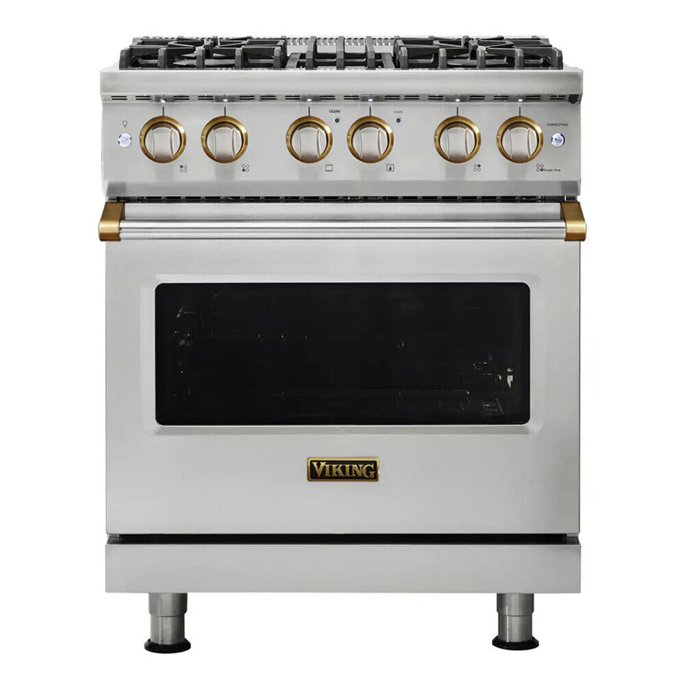 Viking VDR5304B 5 Series 30 inch Dual Fuel Range with 4 Sealed Burners and Self Clean