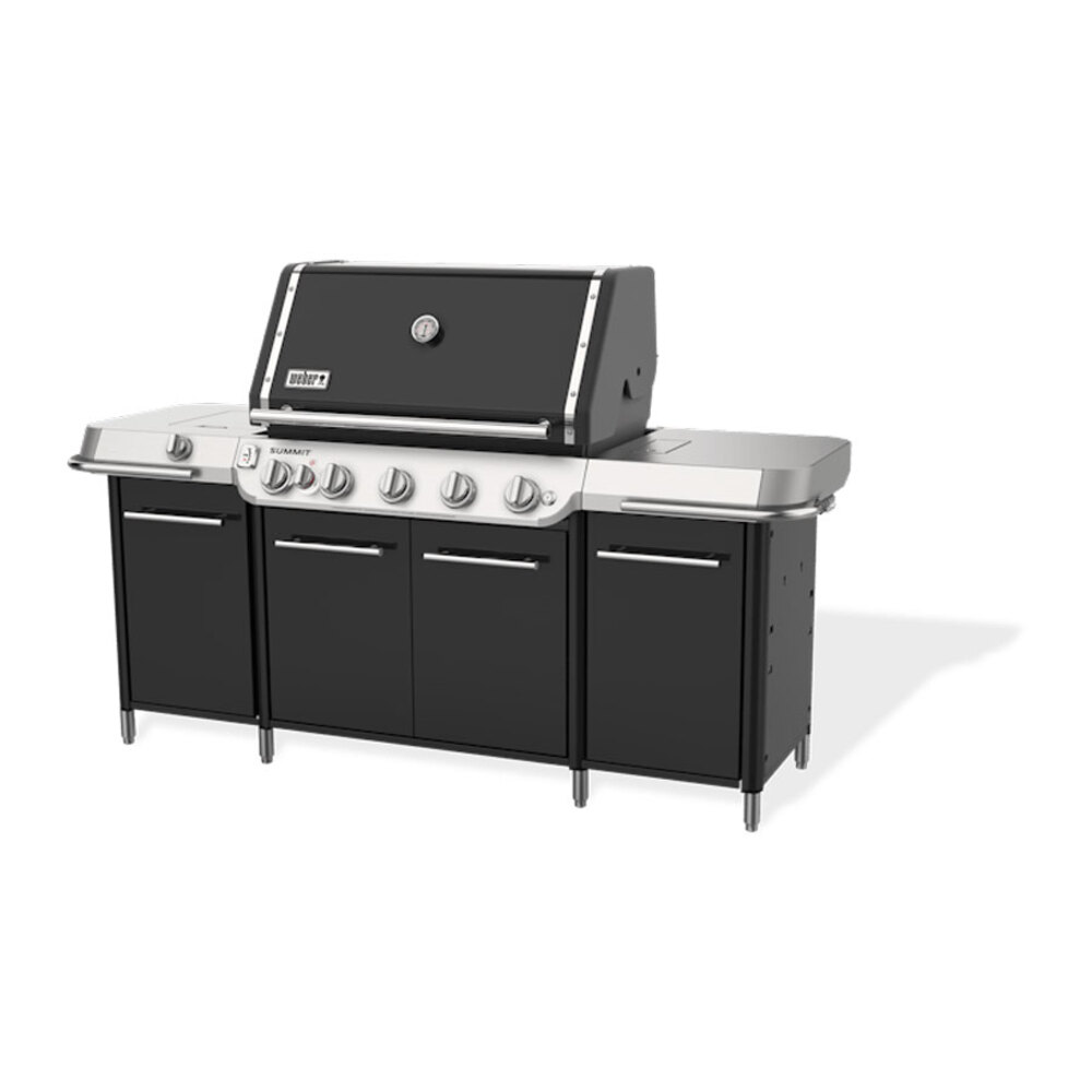 Weber 1500090 Summit GC38 E Freestanding 84 inch Grill Center with 1053 sq. in. Cooking Area, 93000 Total BTU, Top-down infrared broiler, Heavy-duty, integrated rotisserie, Weber Crafted cooking grates