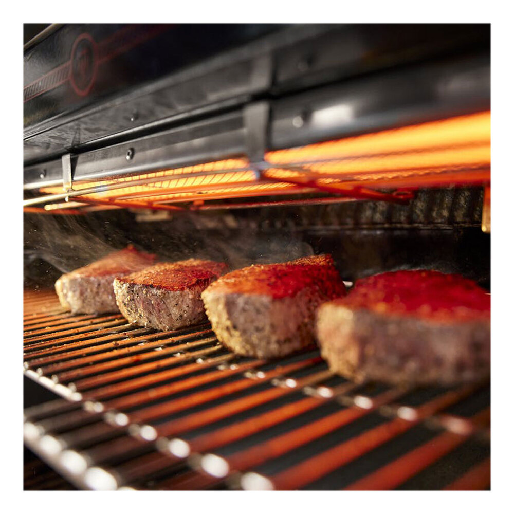 Weber 1500090 Summit GC38 E Freestanding 84 inch Grill Center with 1053 sq. in. Cooking Area, 93000 Total BTU, Top-down infrared broiler, Heavy-duty, integrated rotisserie, Weber Crafted cooking grates