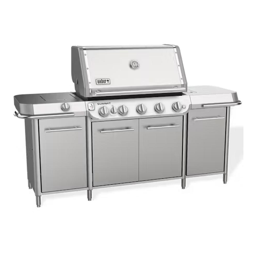 Weber 15000 Summit GC38 S Freestanding 84 inch Grill Center with 1053 sq. in. Cooking Area, 93000 Total BTU, Top-down infrared broiler, Heavy-duty, integrated rotisserie, Weber Crafted cooking grates