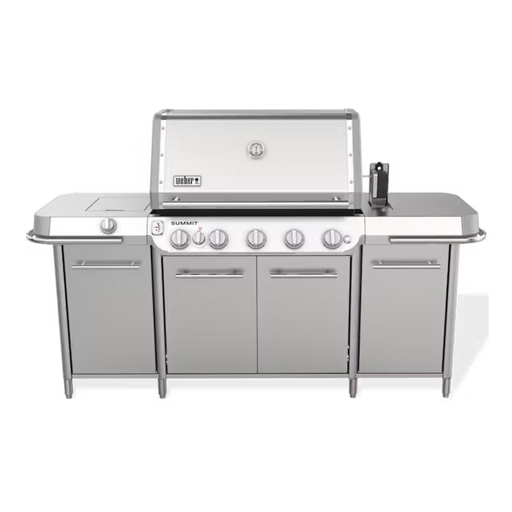 Weber 15000 Summit GC38 S Freestanding 84 inch Grill Center with 1053 sq. in. Cooking Area, 93000 Total BTU, Top-down infrared broiler, Heavy-duty, integrated rotisserie, Weber Crafted cooking grates