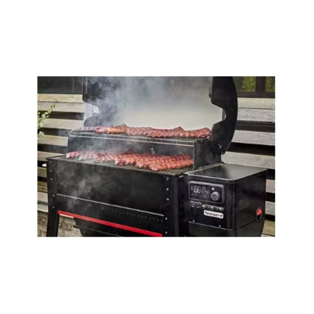 Weber-1500120-cook with the lid open