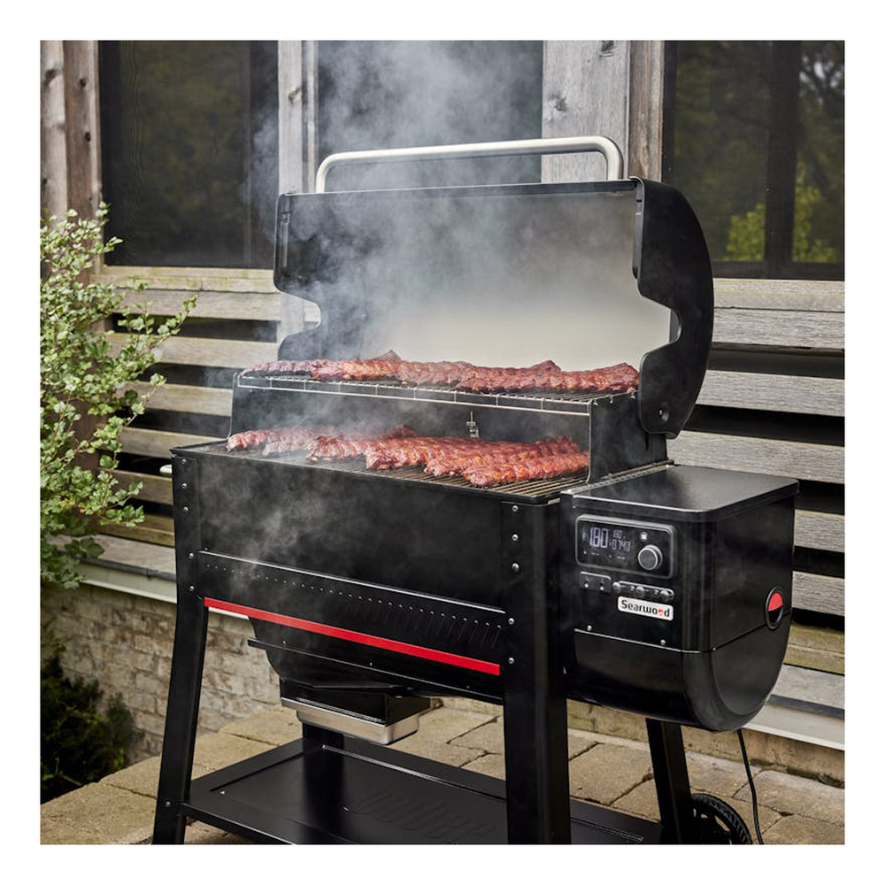 Weber-1500121-cook with the lid open