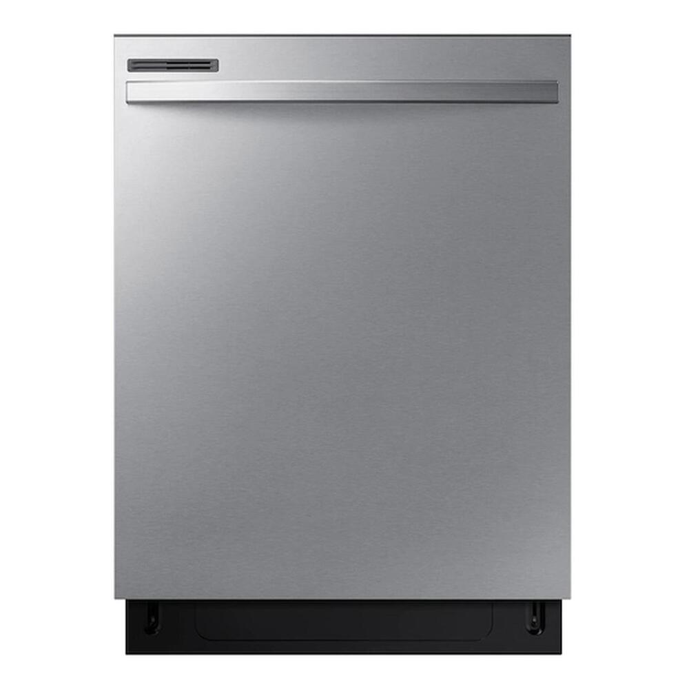 Samsung Bespoke 4-Piece Kitchen Appliances Package with RF28R7201SR 36 inch Smart 4-Door French Door Refrigerator, ME16A4021AS 30 inch Smart Over-the-Range Microwave, NX60A6311SS 30 inch Smart Freestanding Gas Range and DW80CG4021SR 24 inch Smart Built-In Dishwasher, in Stainless Steel