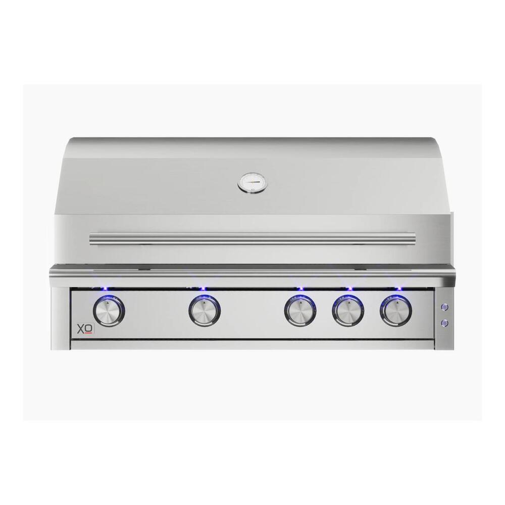 XO XOGRILL40XLT 40 inch Built-In Grill with 4 Stainless Steel Burners, 872 sq. in. Cooking Surface, Flame Tamer, Elegant Lighting, in Stainless Steel