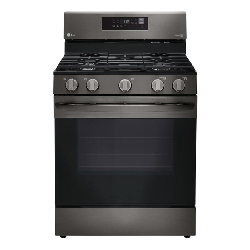 LG LRGL5823 30" Freestanding Gas Range with 5 Sealed Burners, 5.8 cu. ft. Capacity, Smart Wi-Fi Enabled, Fan Convection, Air Fry & EasyClean®