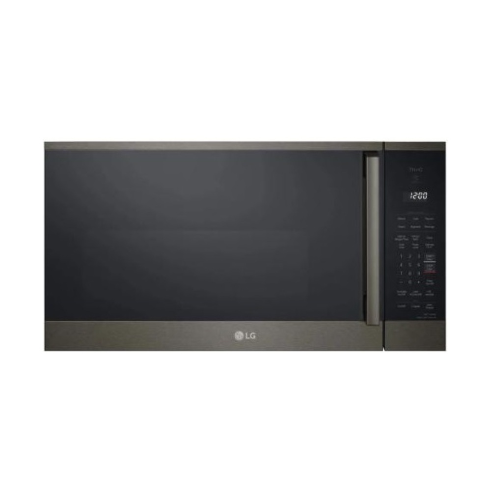 LG MVEM1825 30 inch 1.8 Cu. Ft. OTR Smart Microwave Oven with 1,000 Watts, 2-Speed 300 CFM Venting System, Sensor Cook, SmoothTouch Controls, and Glass Turntable and PrintProof in Stainless Steel