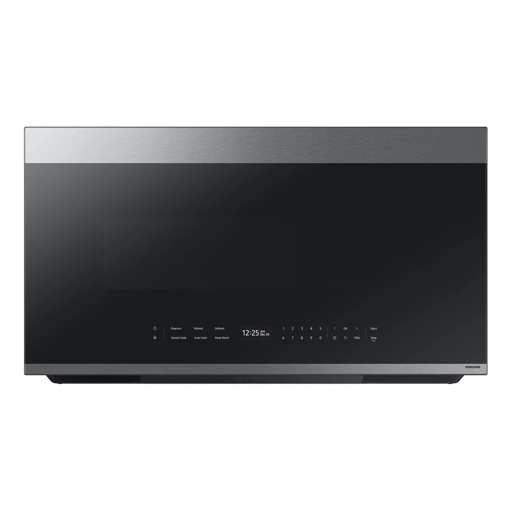 Samsung ME21D6700 30" Bespoke Smart Over-the-Range Microwave with 2.1 cu. ft., Auto Connectivity, LCD Display and Ceramic Enamel Interior