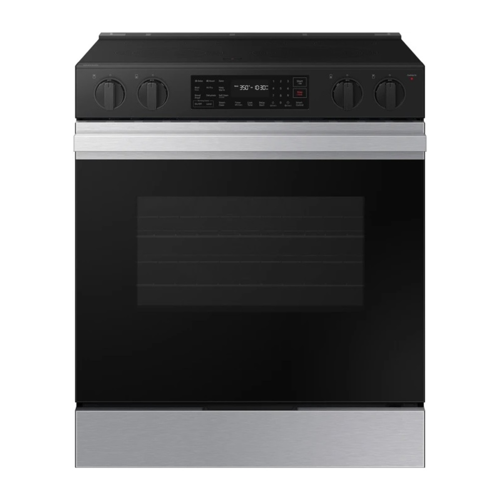 Samsung NSE6D8300 30" Bespoke Smart Slide-In Electric Range with 5 Elements, 6.3 cu. ft. Oven Capacity, Air Fry, Precision Knobs and Self & Steam Clean