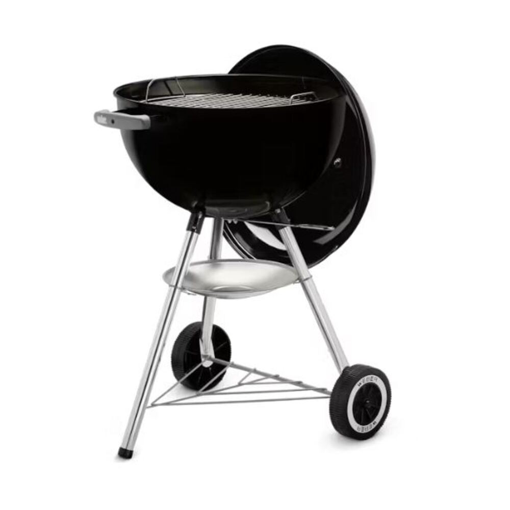 Weber 441001 18 Inch Original Kettle Charcoal Grill with Superior Heat Retention, Lid Hook, One-Touch Cleaning System, Precise Heat Control in Black