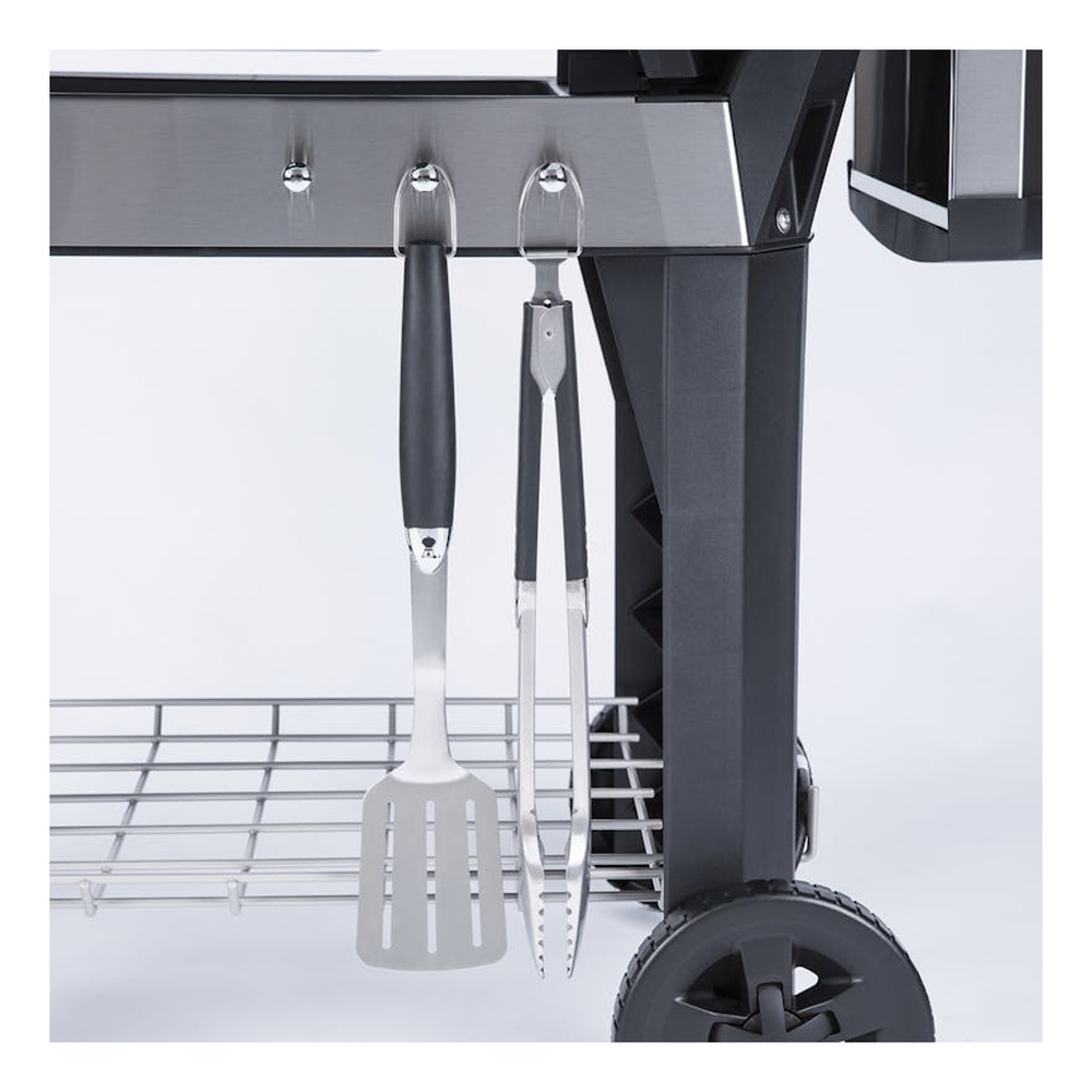 Weber 6012001 Pulse 2000 44 inch Electric Grill Cart, in Stainless Steel