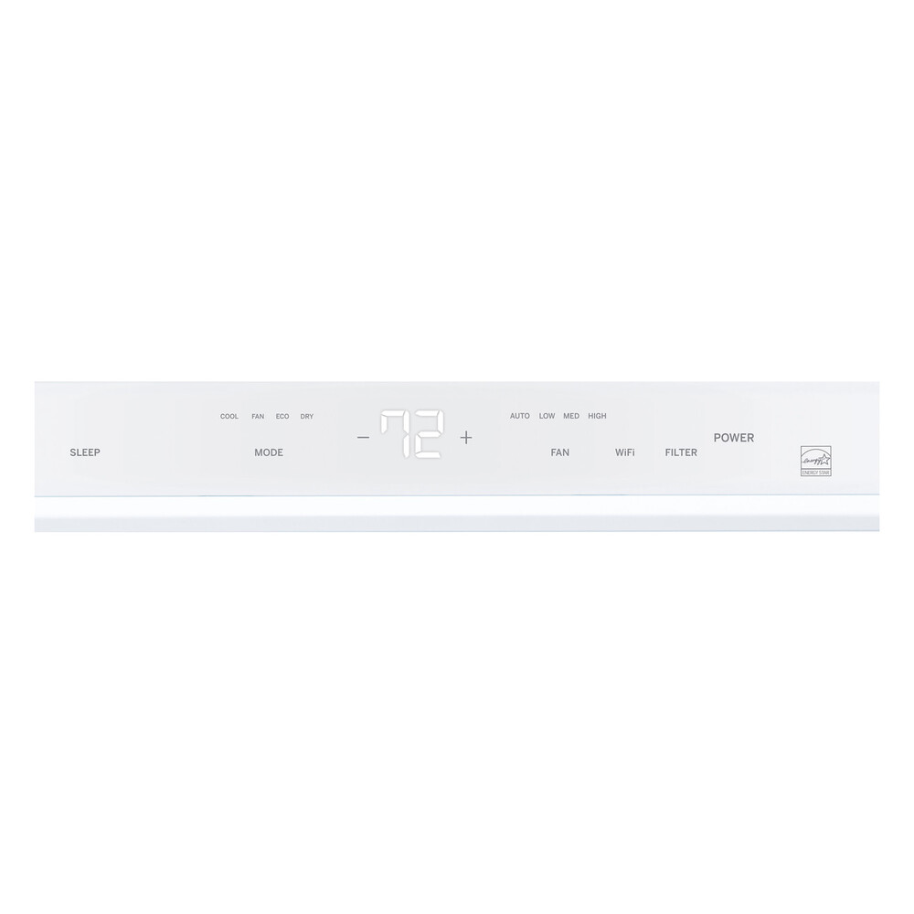 GE AJCQ10DWH 26 Inch Built-In Room Air Conditioner with 10000 Cooling BTU, ECO Mode, Electronic Cap Touch Controls, Wi-Fi Connect, Washable Filter in White