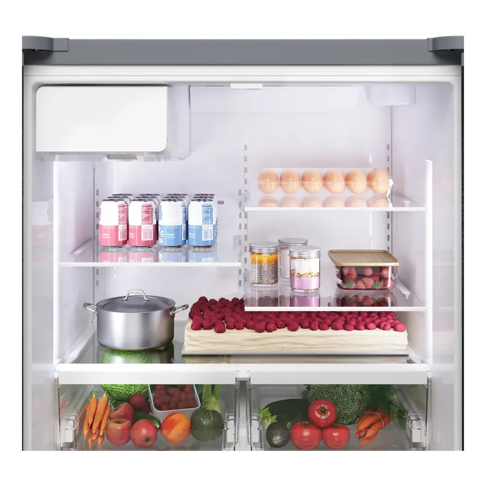 Bosch B36CD10ENS 36 Inch 100 Series Smart Counter Depth French Door Refrigerator with 21.6 cu. ft. Total Capacity, External Dispenser, QuickIce Pro System, MultiAirFlow, Home Connect App, Sabbath Mode and ENERGY STAR, in Stainless Steel